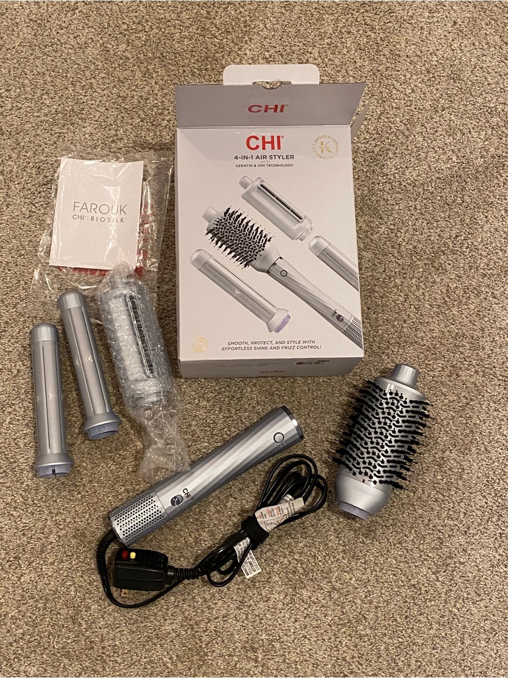 CHI 4-in-1 Air Styler Hair Tool - Silver